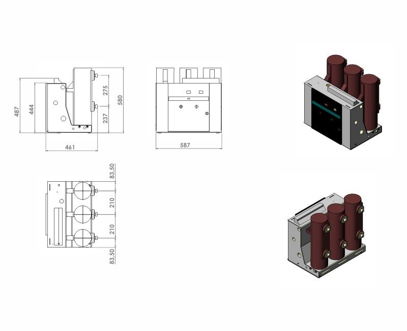Desenho Técnico 17,5kV - 630A